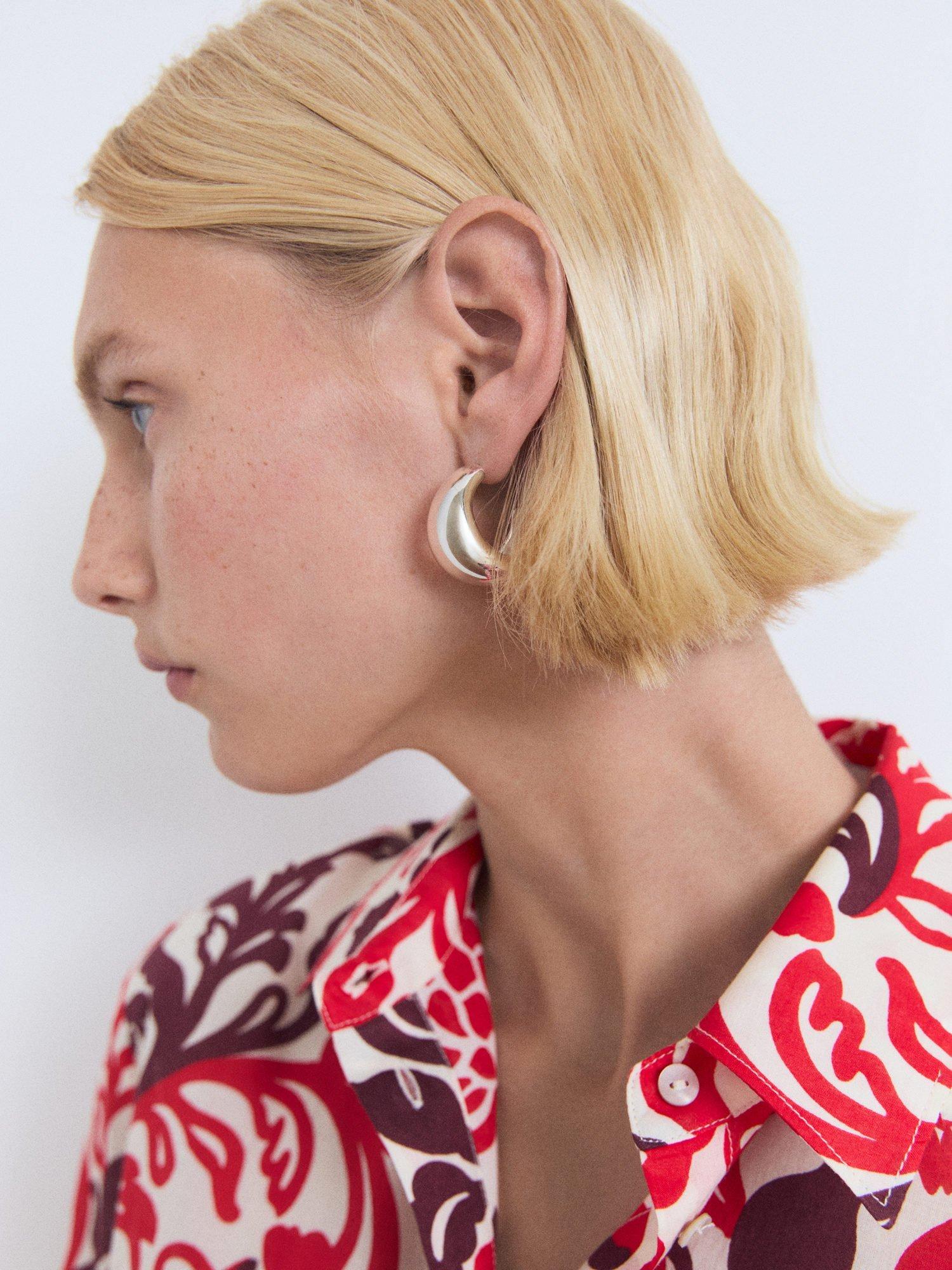 Product image 6 of 8, which shows Mango Julia Floral Print Cotton Shirt, Pink/Multi, 10