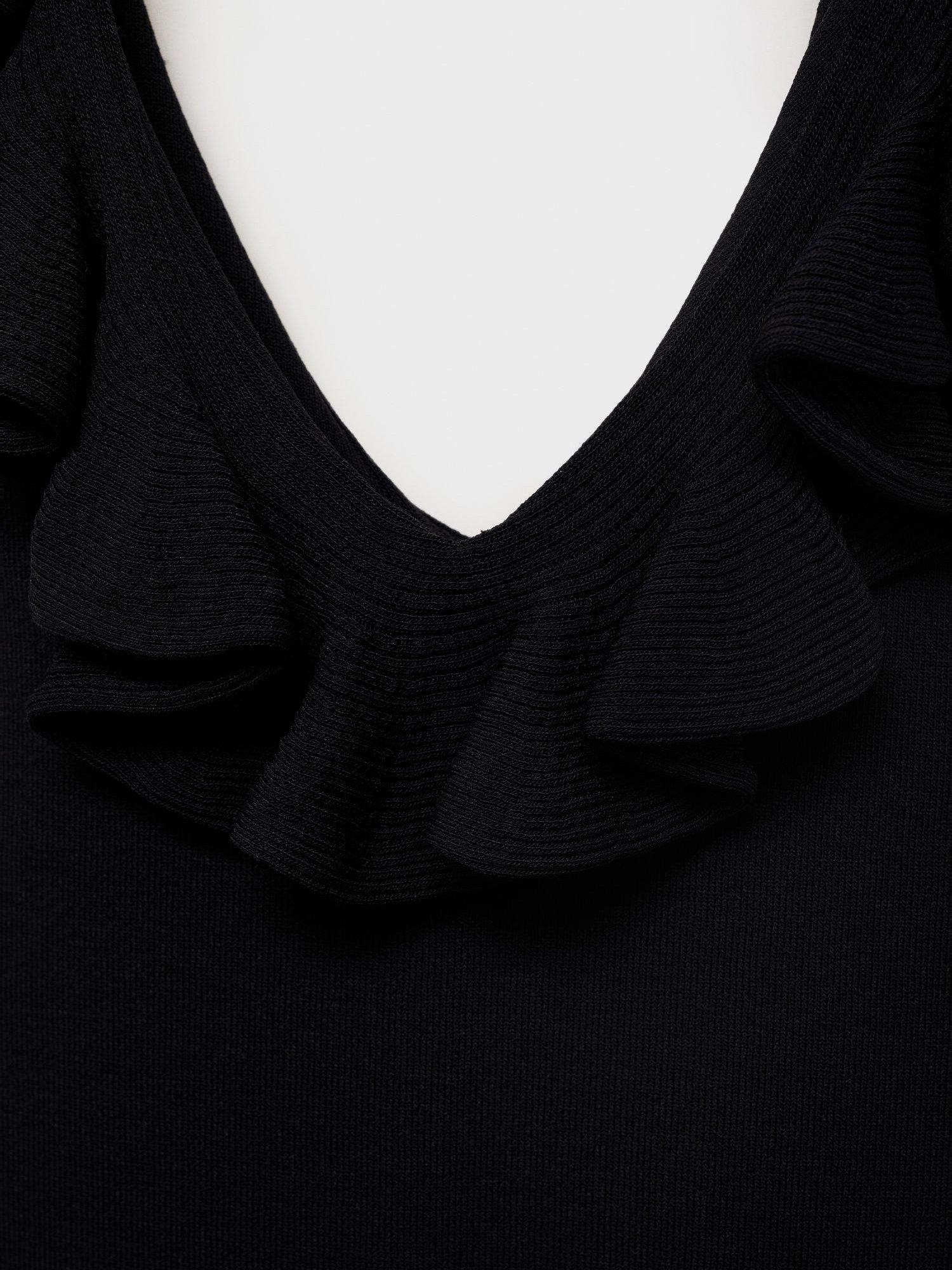Product image 7 of 7, which shows Mango Juana Sleeveless Top, Black, XXS