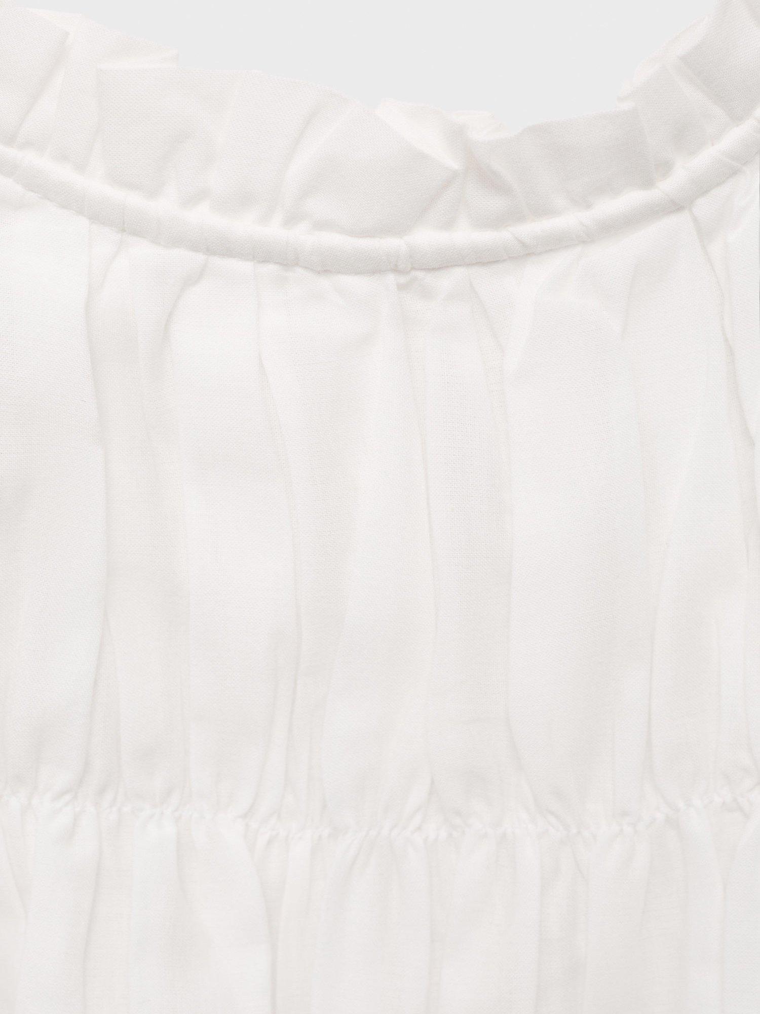Product image 5 of 8, which shows Mango Livia Ruched Halterneck Top, White, L