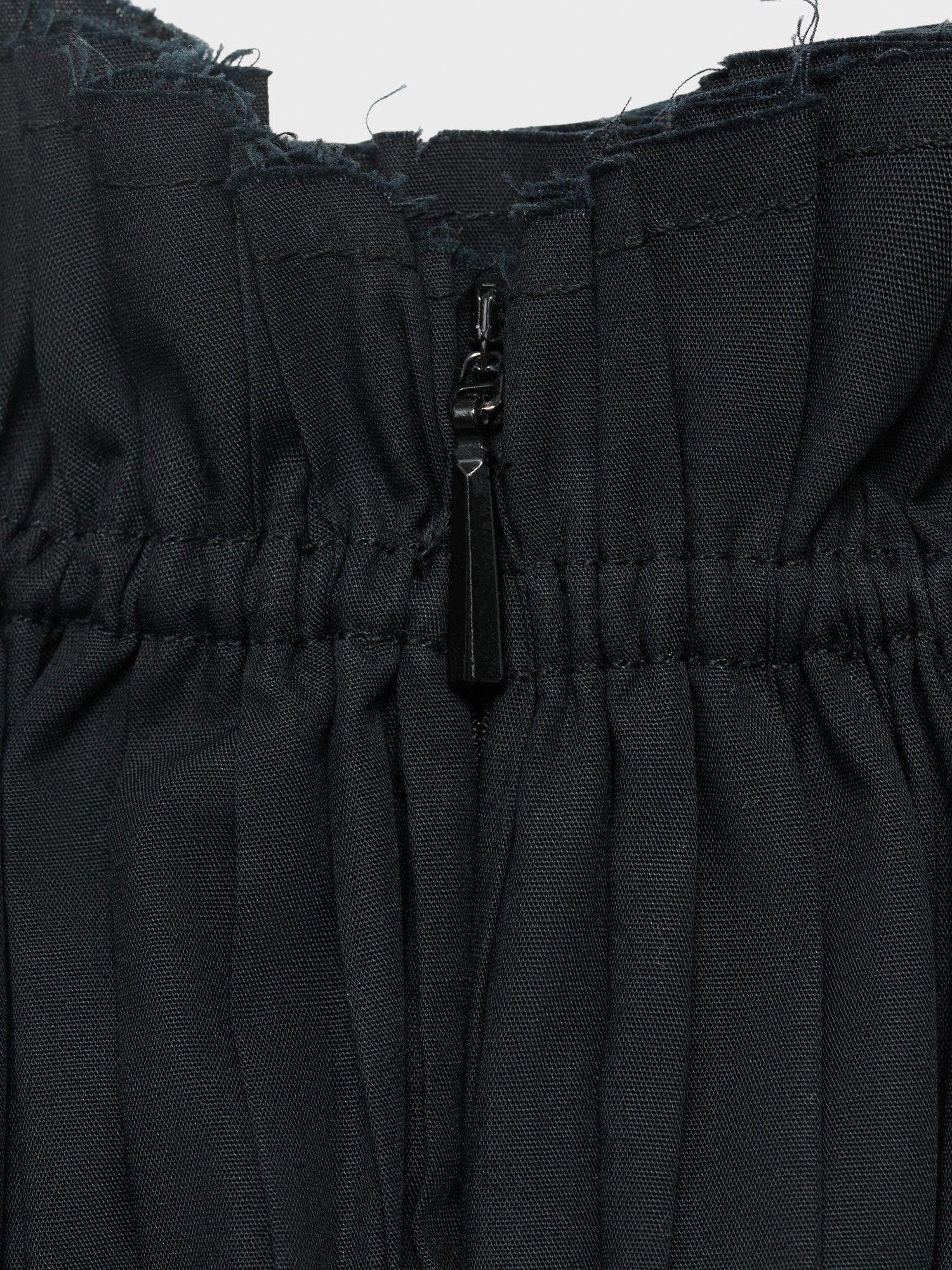 Product image 5 of 8, which shows Mango Luna Ruched Strapless Top, Black, L