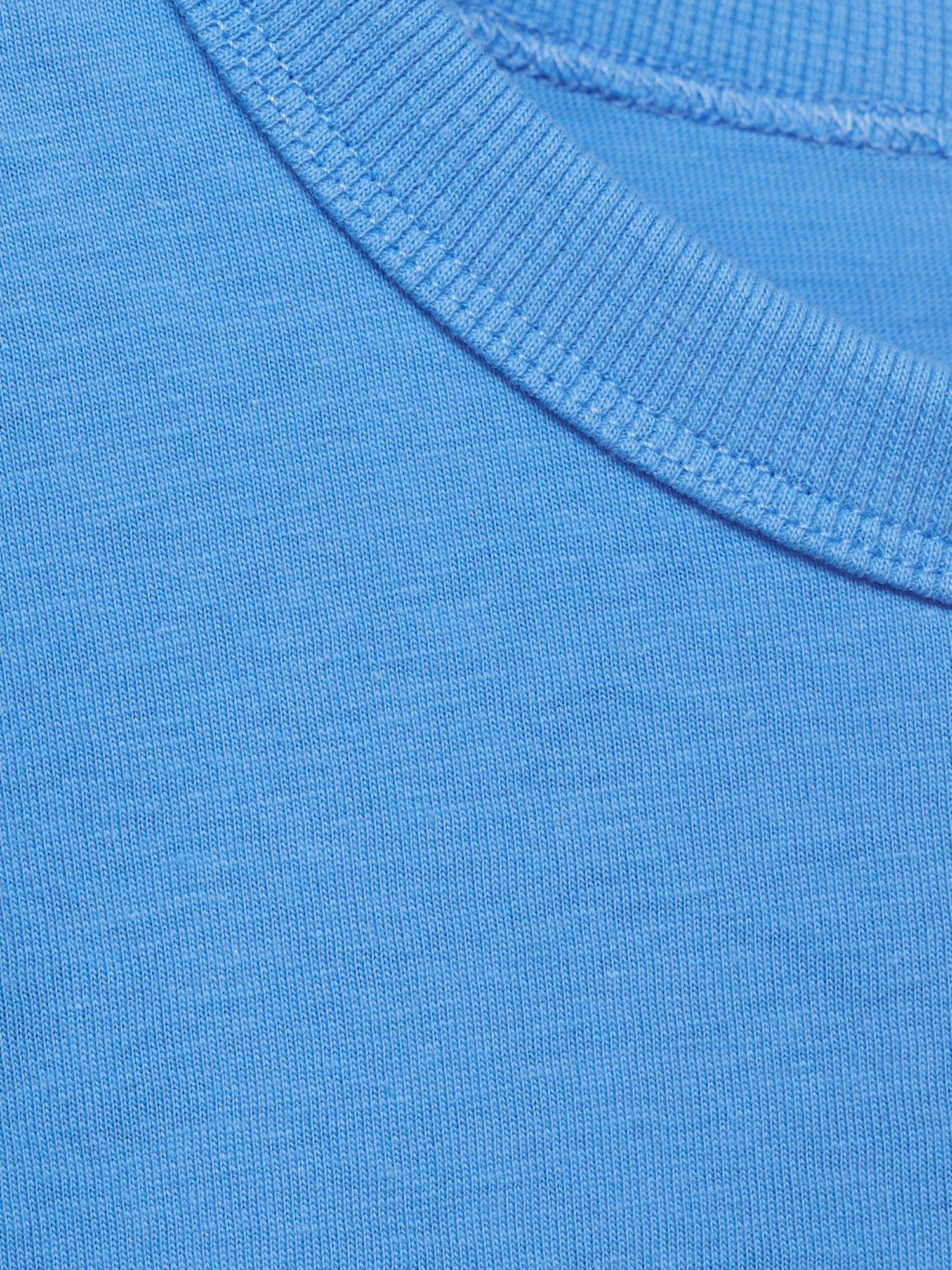 Product image 7 of 7, which shows Mango Viri Cap Sleeve Top, Medium Blue, 6XL