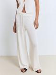 Mango Paloma Cotton blend Straight Knitted Trousers