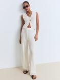 Mango Paloma Cotton blend Straight Knitted Trousers