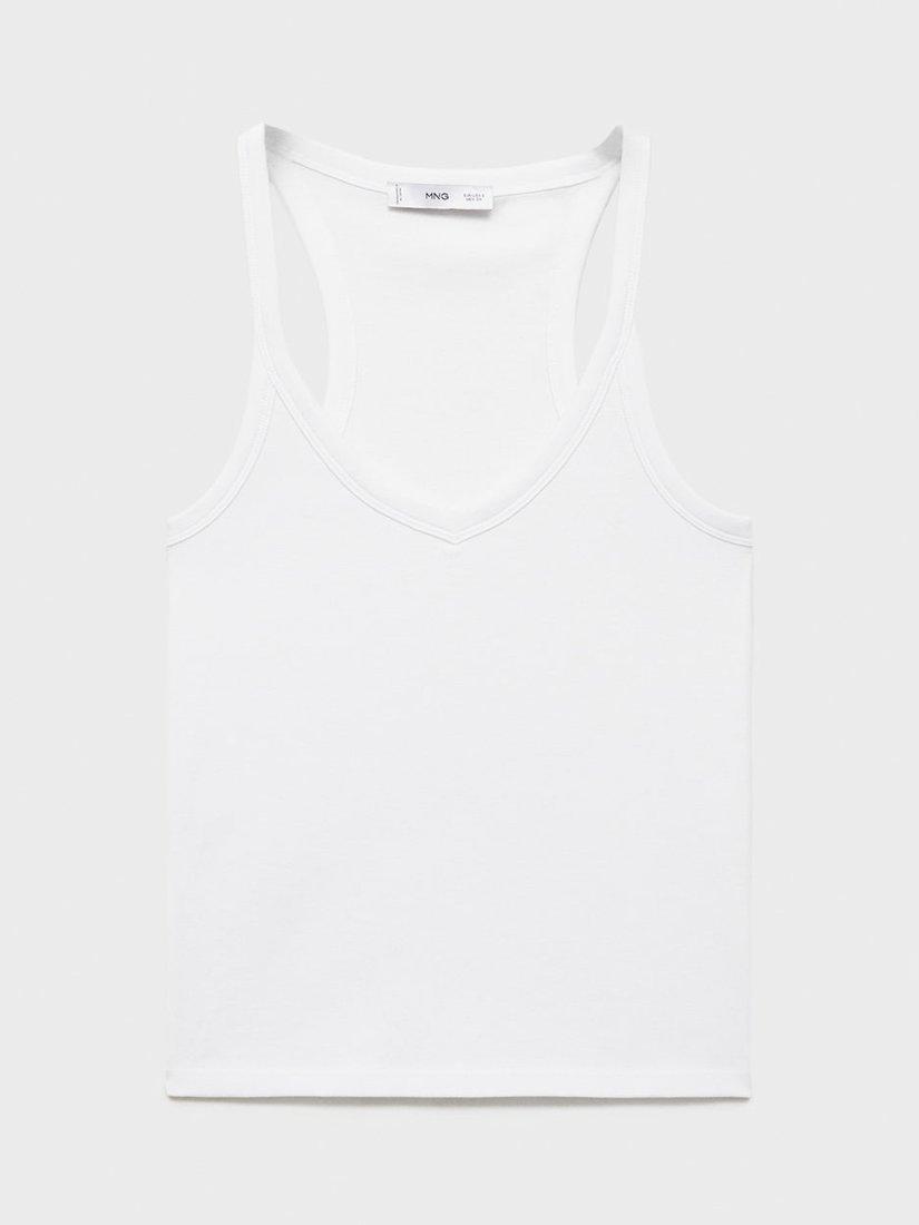 Product image 3 of 7, which shows Mango Chloe Top, White, XL