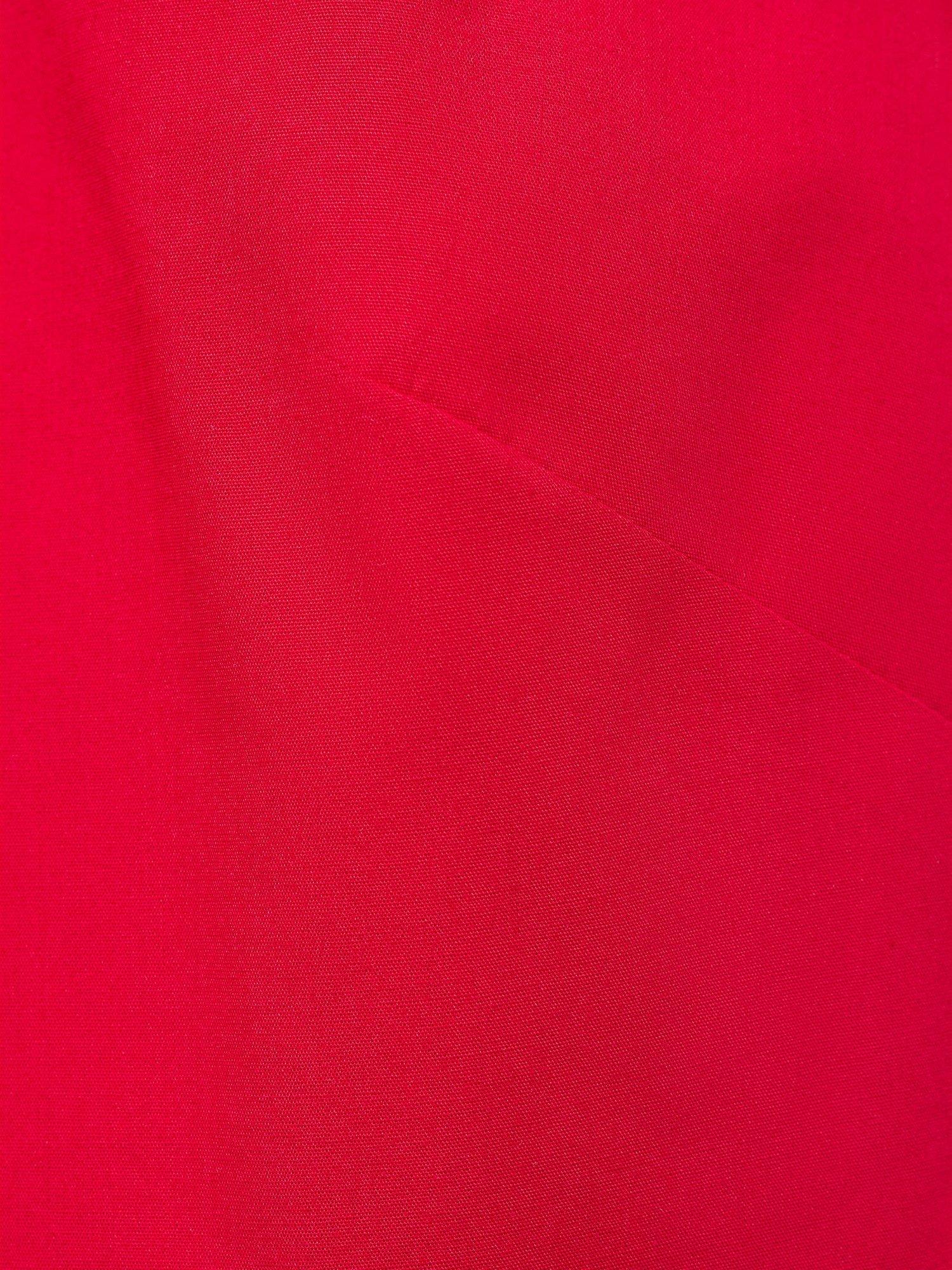 Product image 5 of 7, which shows Mango Creta Knot Back Crop Top, Red, L