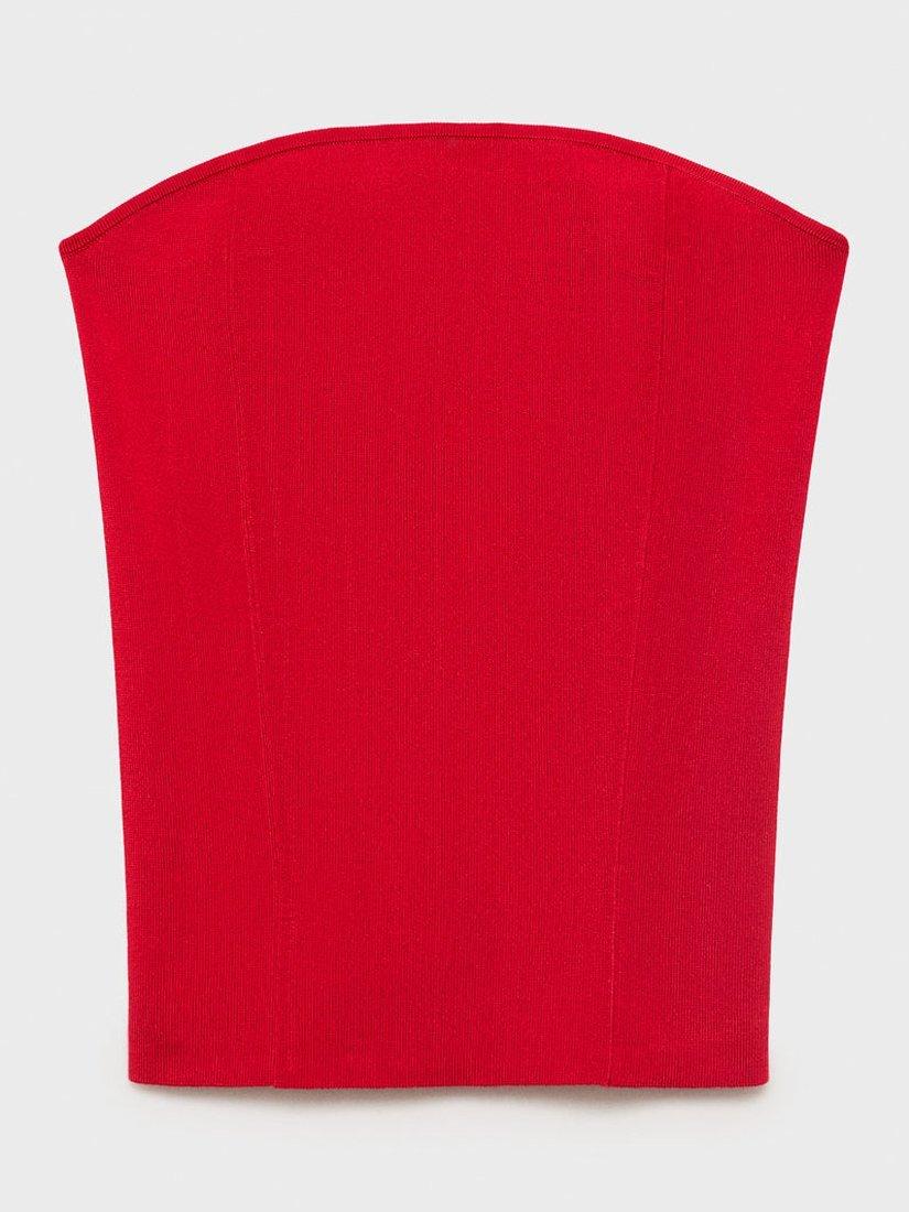 Product image 3 of 7, which shows Mango Gyal Tube Top, Red, S