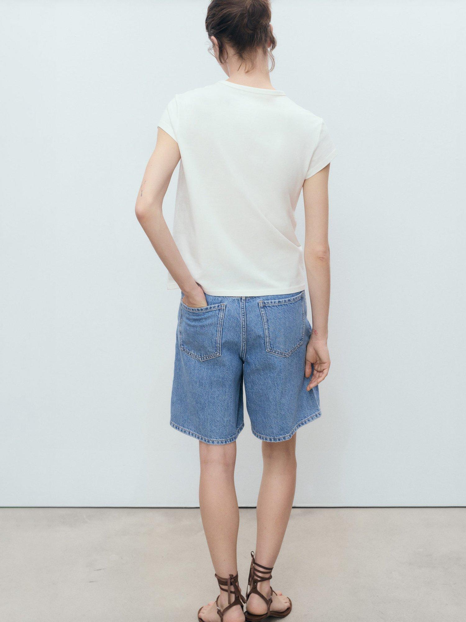 Product image 4 of 7, which shows Mango Illustra Alla Spiaggia T-Shirt, Neutral/Red, L