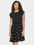 Saint Tropez Gisla Polka Dot Crew Neck Mini Dress