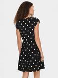 Saint Tropez Gisla Polka Dot Crew Neck Mini Dress