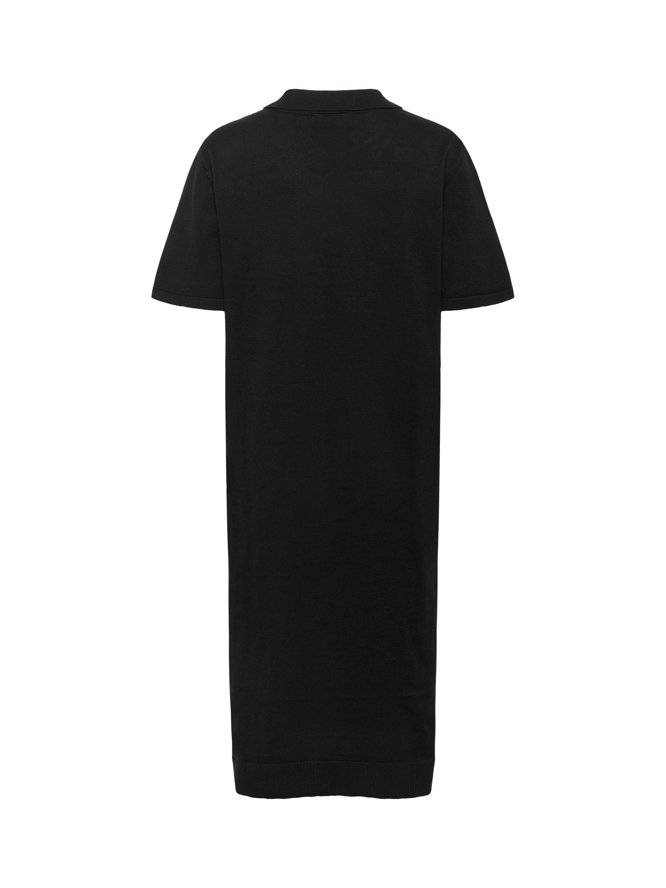 Product image 6 of 6, which shows Saint Tropez Mila Short Sleeve Collar Midi Dress, Black, XS