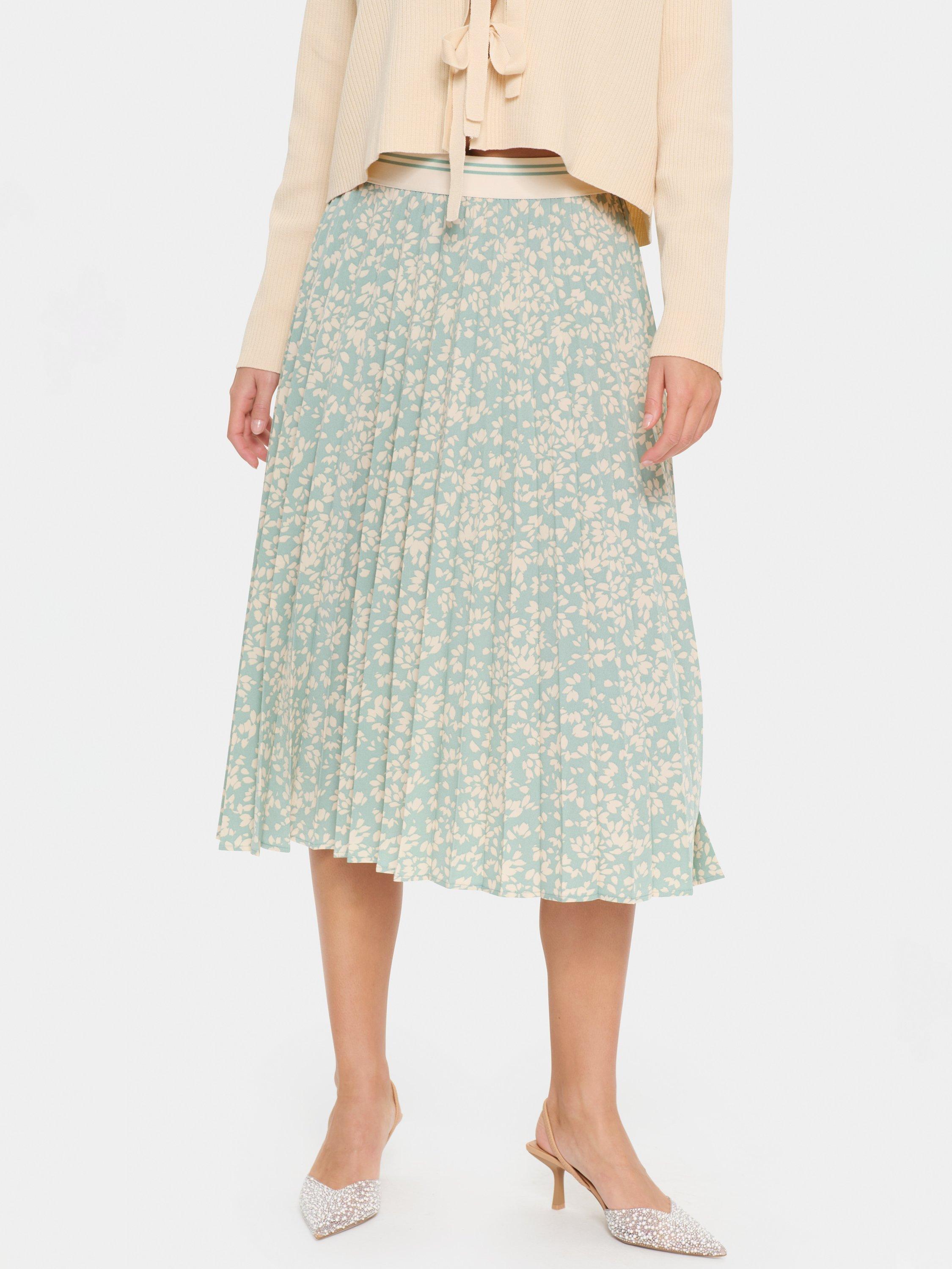Product image 1 of 6, which shows Saint Tropez Lindy Lindy Midi Skirt, Blue/Multi, M