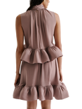 Malina Lune Frilled Hem Top, Taupe