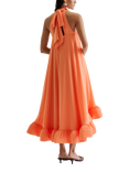 Malina Sabrina Ruffle Hem Midi Dress