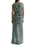 Malina Raquel Abstract Pure Silk Dress, Ocean Corals