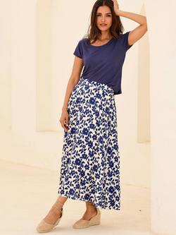 Aspiga Scoop Neck T-Shirt, Navy - view 2, Navy