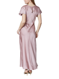 Sisters Point Gista Gathered Detail Midi Dress, Mid Pink