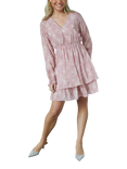 Sisters Point Gresla Floral Smock Mini Dress, Pink/Multi