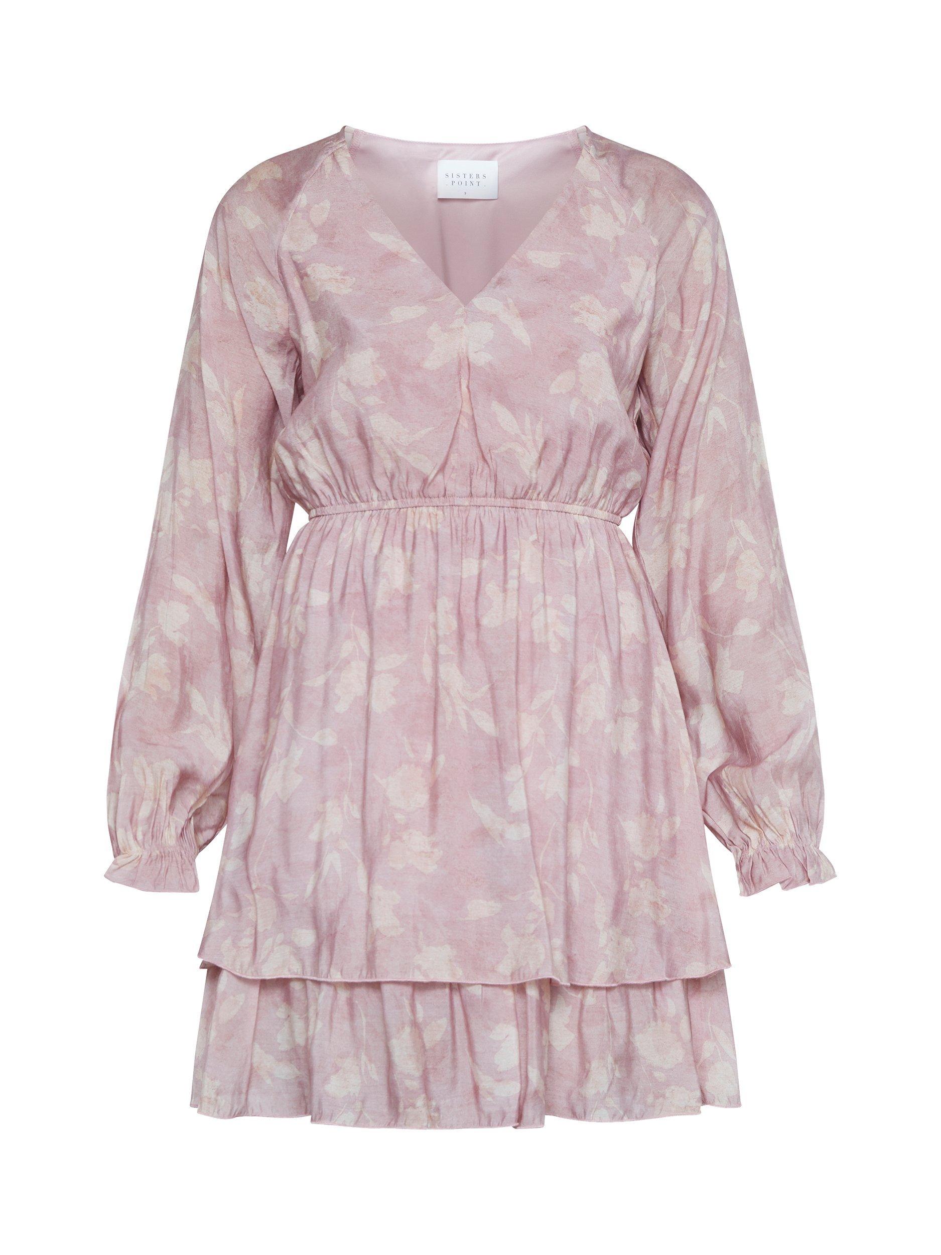 Product image 3 of 4, which shows Sisters Point Gresla Floral Smock Mini Dress, Pink/Multi, XL