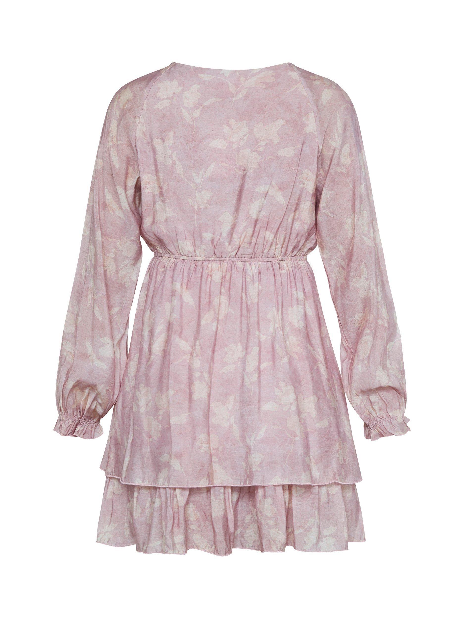 Product image 4 of 4, which shows Sisters Point Gresla Floral Smock Mini Dress, Pink/Multi, XL