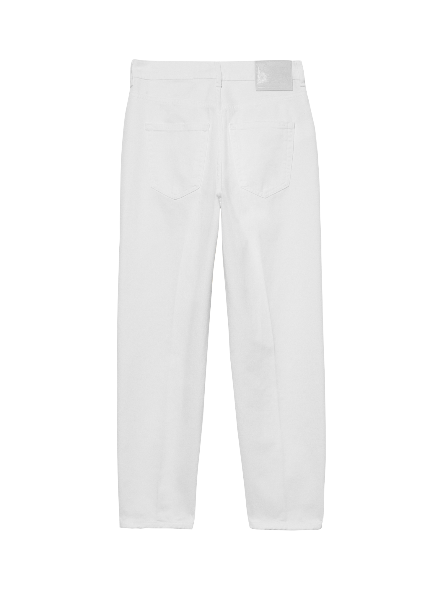 Product image 6 of 6, which shows SISLEY Mid Rise Mom Jeans, White, 26R
