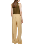 SISLEY Rib Knit Tank Top, Military Green
