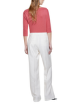 SISLEY Boat Neck Jersey Top
