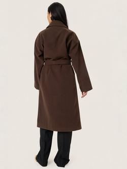 Soaked In Luxury Rubie Belted Coat - view 2, Mid Brown