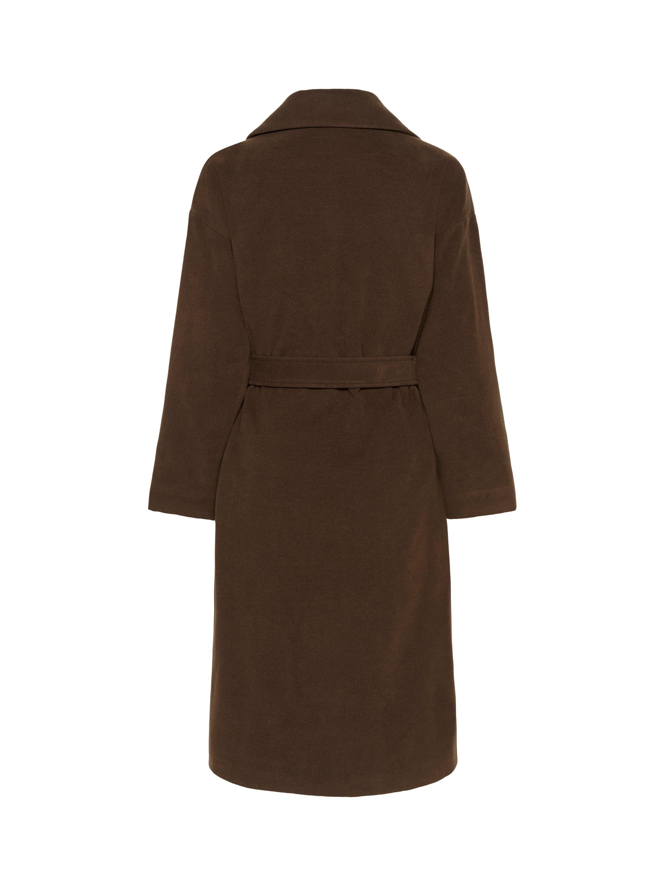 Product image 6 of 6, which shows Soaked In Luxury Rubie Belted Coat, Mid Brown, XS