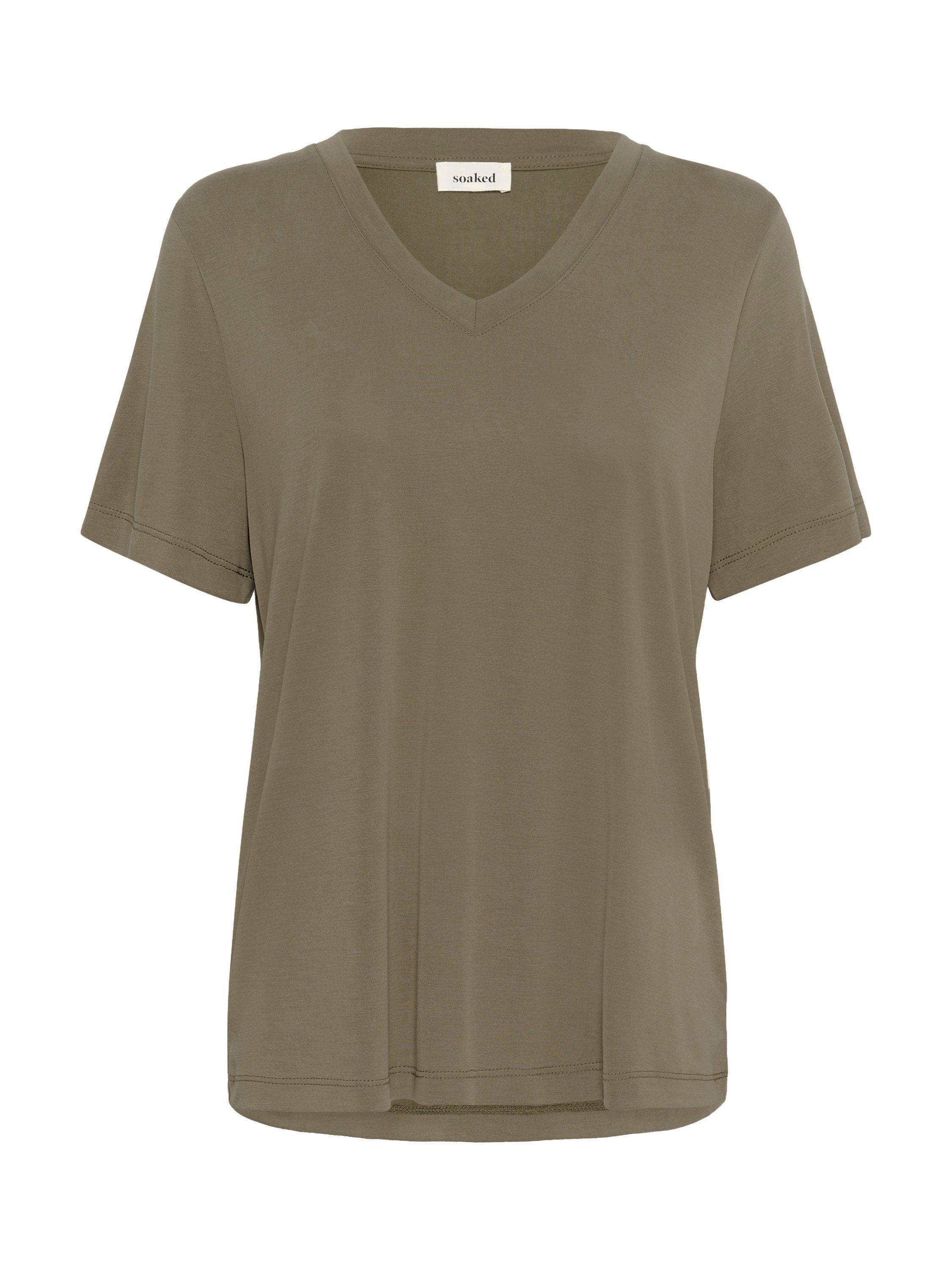 Product image 5 of 6, which shows Soaked In Luxury Columbine T-Shirt, Mid Green, XS