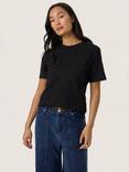 Soaked In Luxury Jina Crew Neck T-Shirt, Black