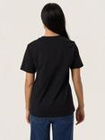 Soaked In Luxury Jina Crew Neck T-Shirt, Black