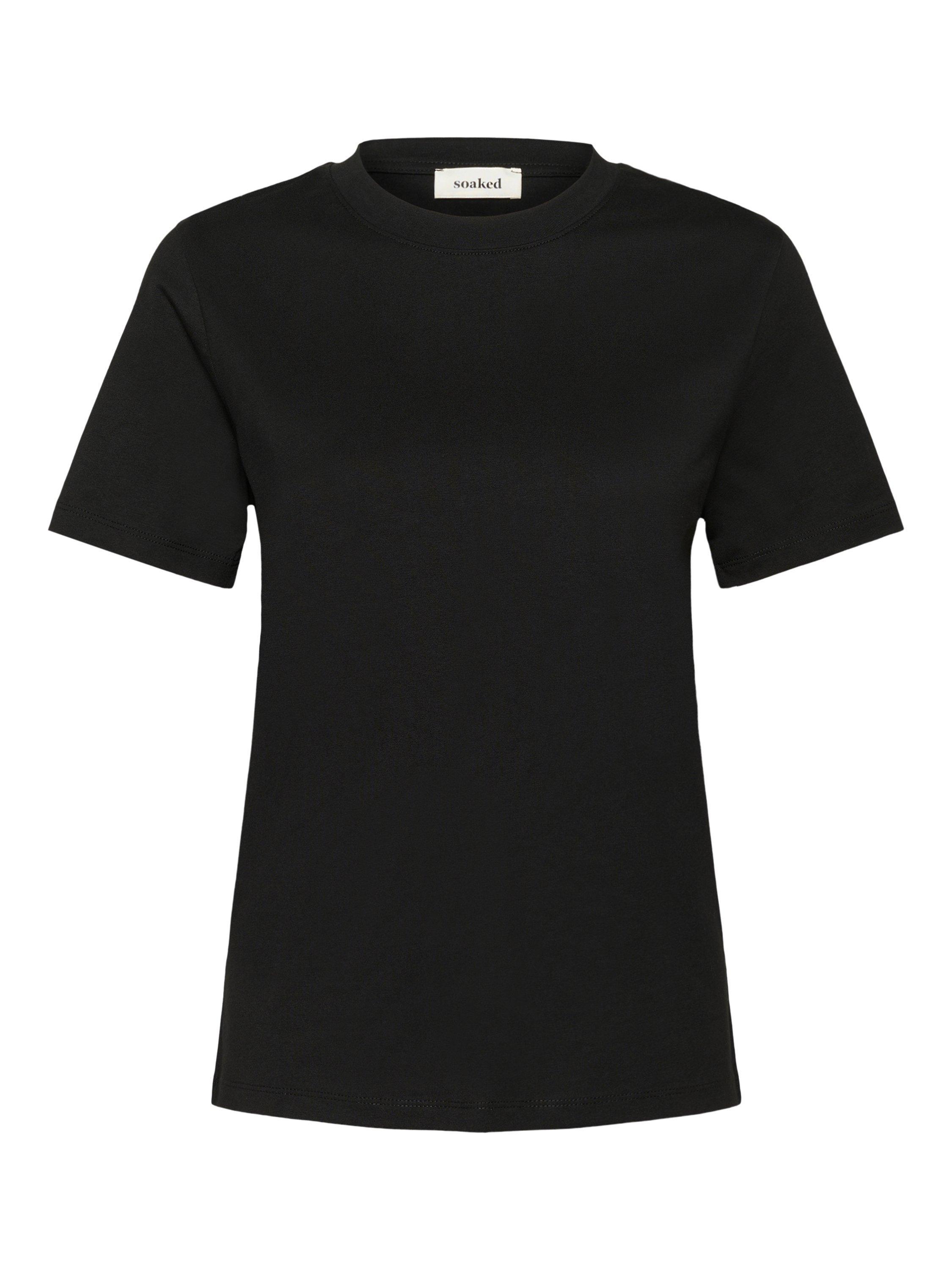 Product image 5 of 6, which shows Soaked In Luxury Jina Crew Neck T-Shirt, Black, XS