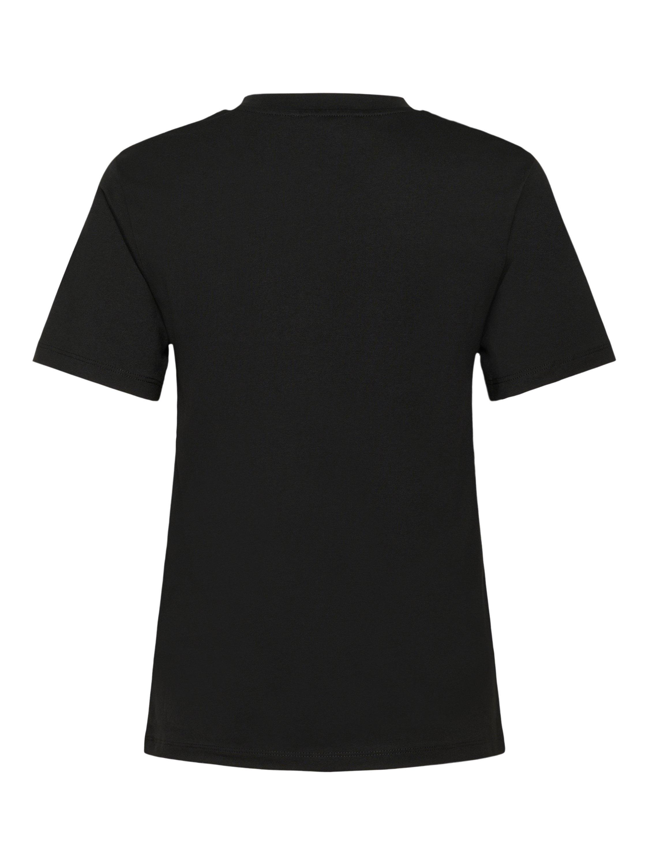 Product image 6 of 6, which shows Soaked In Luxury Jina Crew Neck T-Shirt, Black, XS
