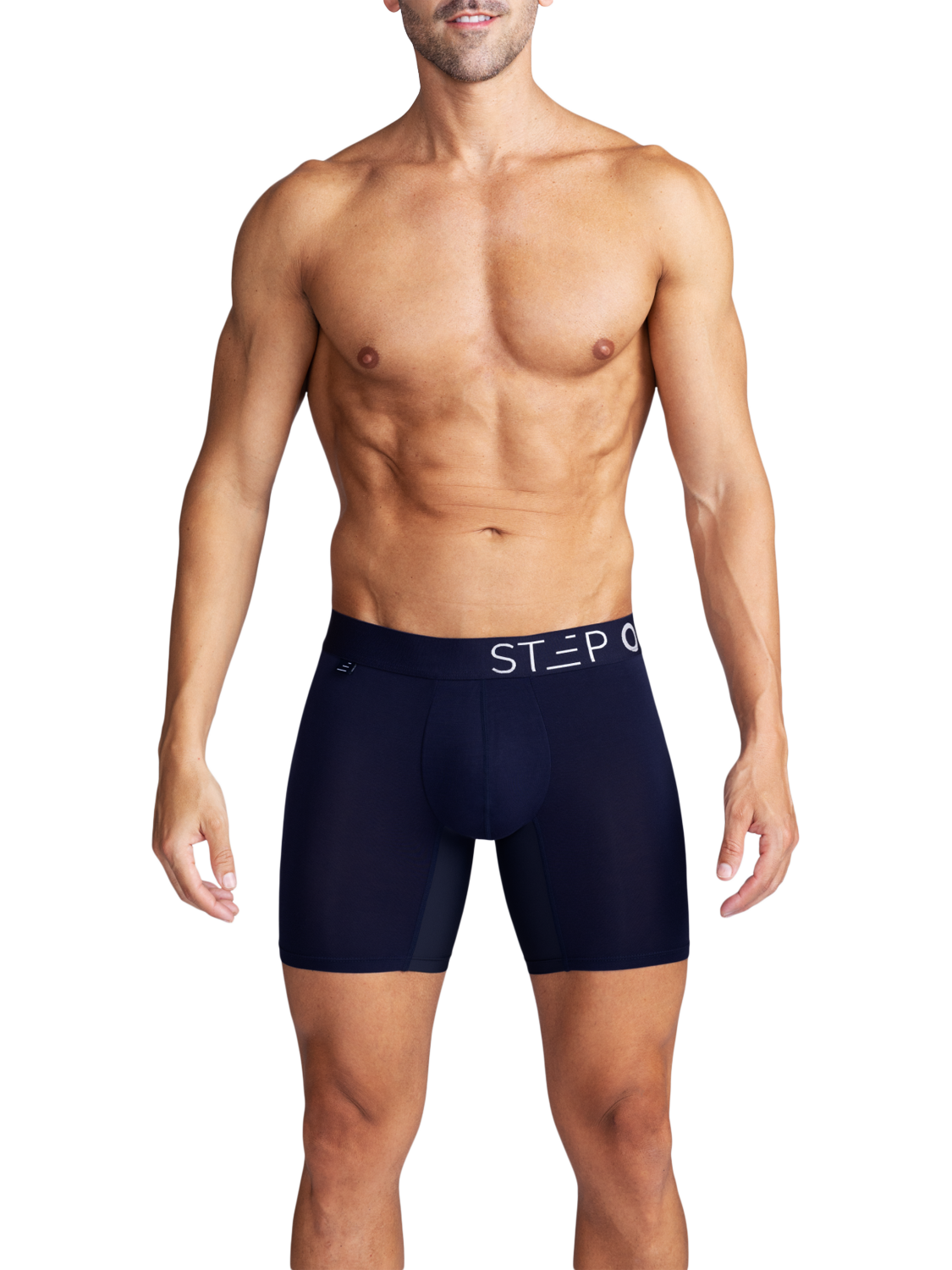 Product image 3 of 4, which shows Step One Bamboo Boxer Briefs, Pack of 3, Multi/White, S