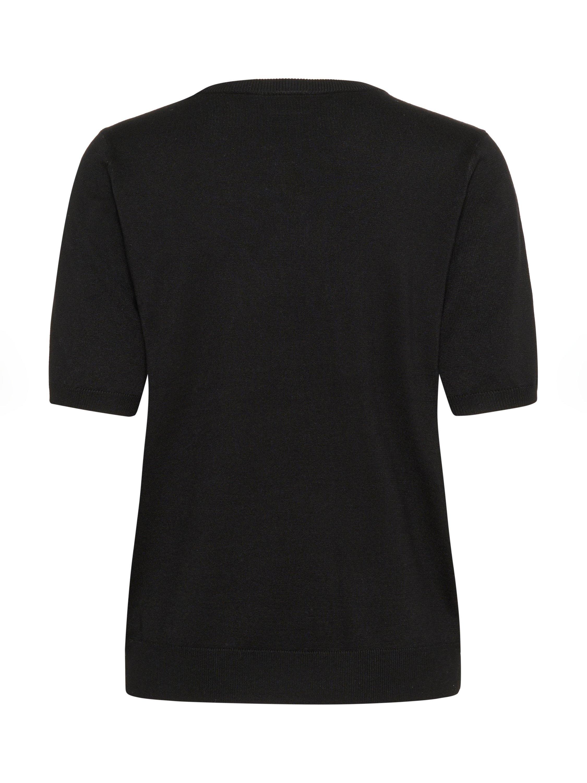 Product image 6 of 6, which shows KAFFE KAcarly Knitted Short Sleeve Jumper, Black, XS