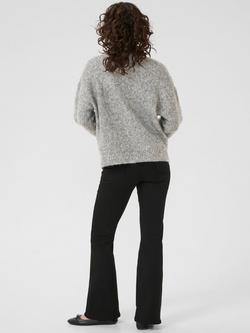 KAFFE Labis Funnel Neck Jumper, Mid Grey - view 2, Mid Grey