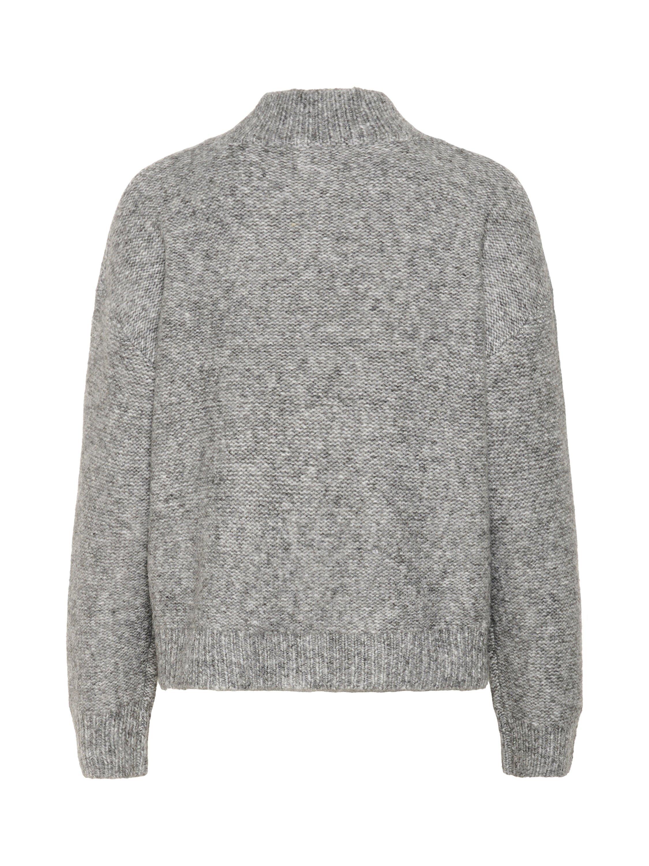 Product image 6 of 6, which shows KAFFE Labis Funnel Neck Jumper, Mid Grey, XS