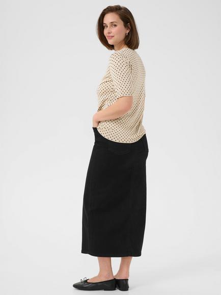 KAFFE Liz Polka Dot Jumper, Beige/Multi - view 2, Beige/Multi