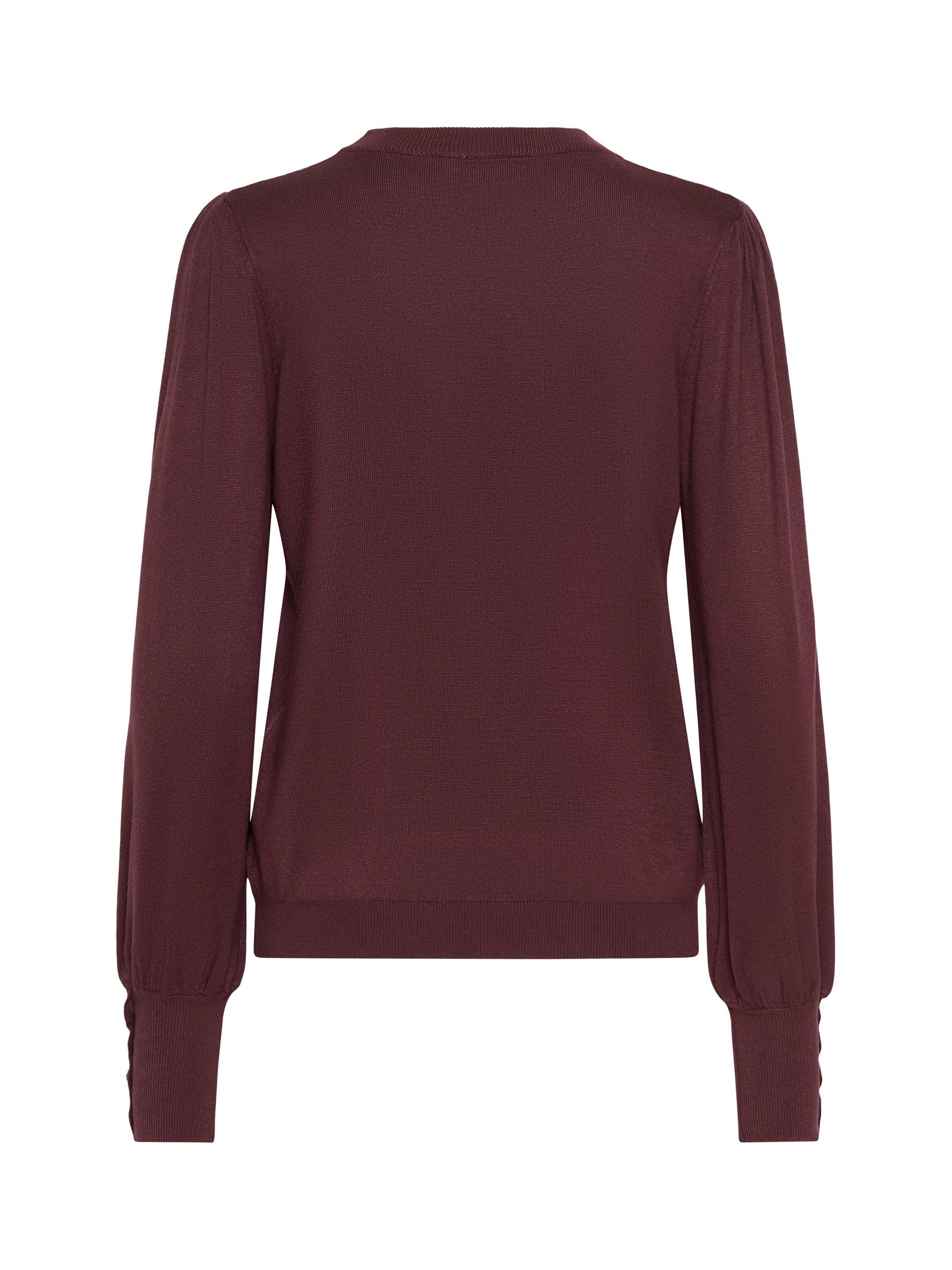 Product image 6 of 6, which shows KAFFE Lizza Round Neck Jumper, Mid Red, XS