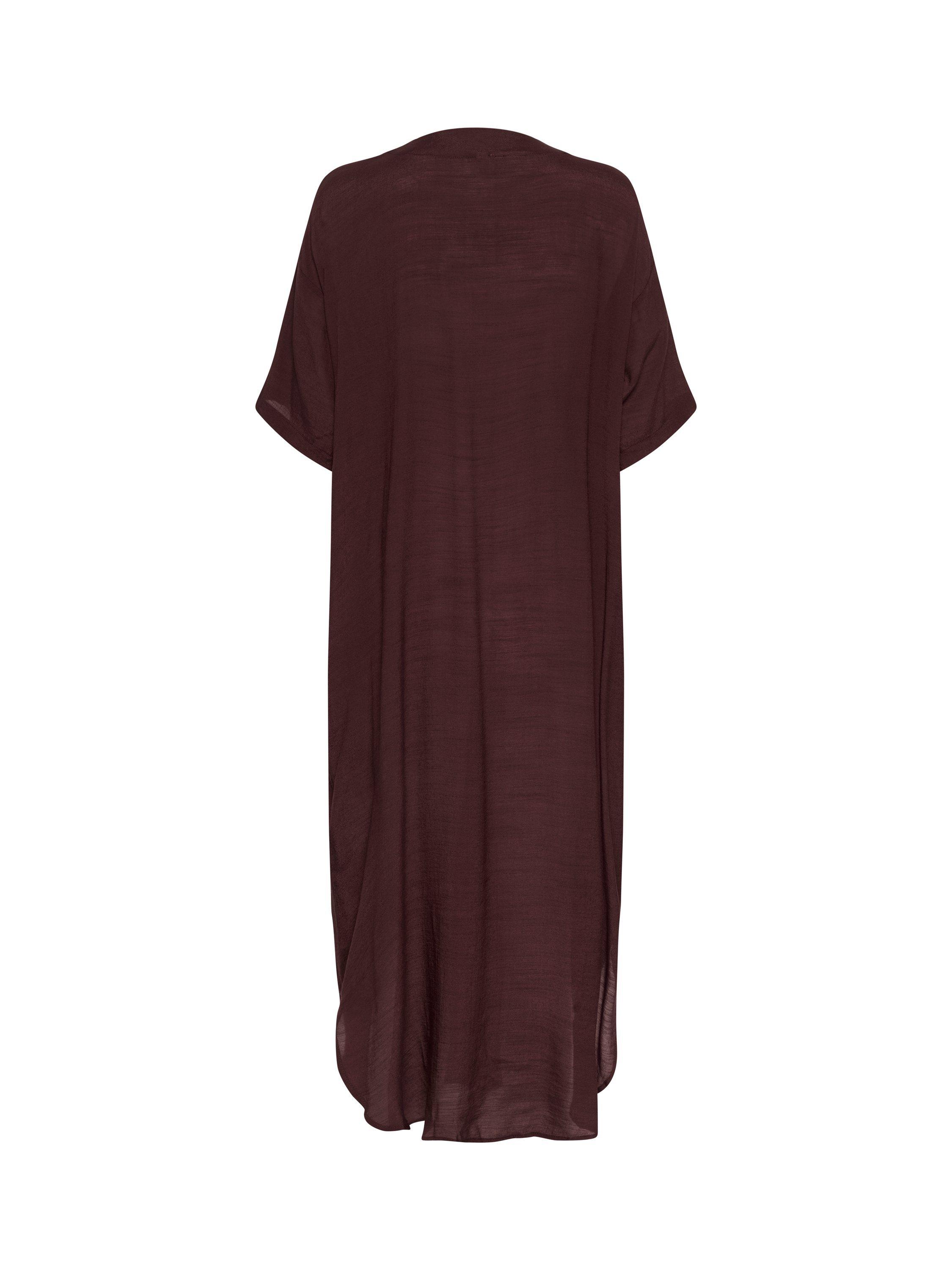 Product image 5 of 5, which shows KAFFE Anja V-Neck Midi Dress, Mid Red, 10