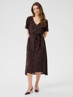 KAFFE Beathe Floral Midi Dress, Multi, Multi