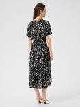 KAFFE Beathe Graphic Midi Dress, Black/Multi