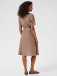 KAFFE Emine Short Sleeve Shirt Dress, Deep Taupe