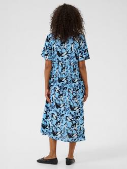 KAFFE KAjessi Amber Midi Dress, Blue/Multi - view 2, Blue/Multi