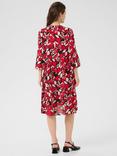 KAFFE Hera Floral Tiered Tunic Dress