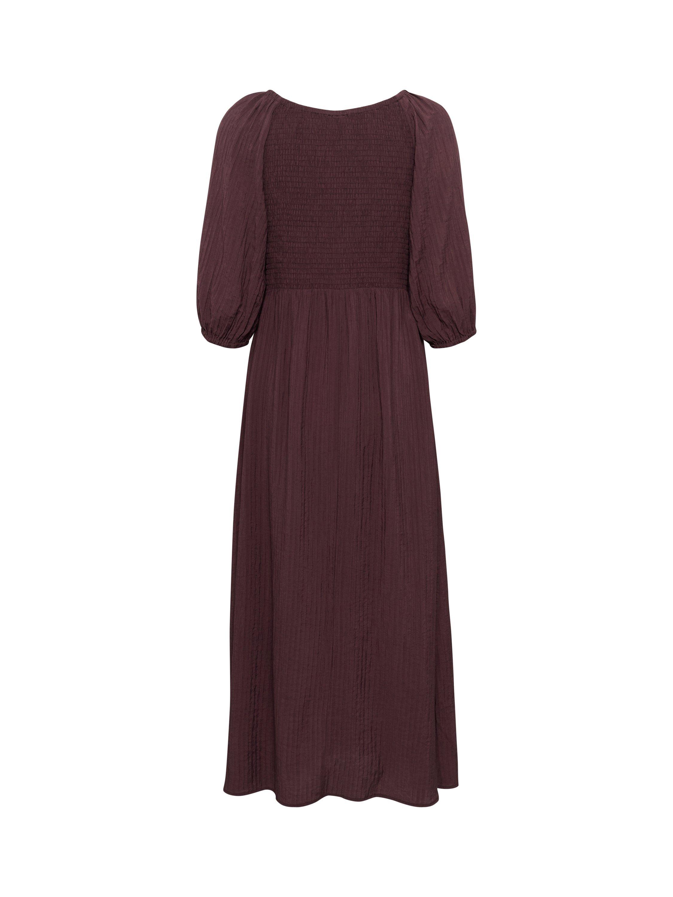 Product image 5 of 5, which shows KAFFE Lianna Smock Midi Dress, Mid Red, 10