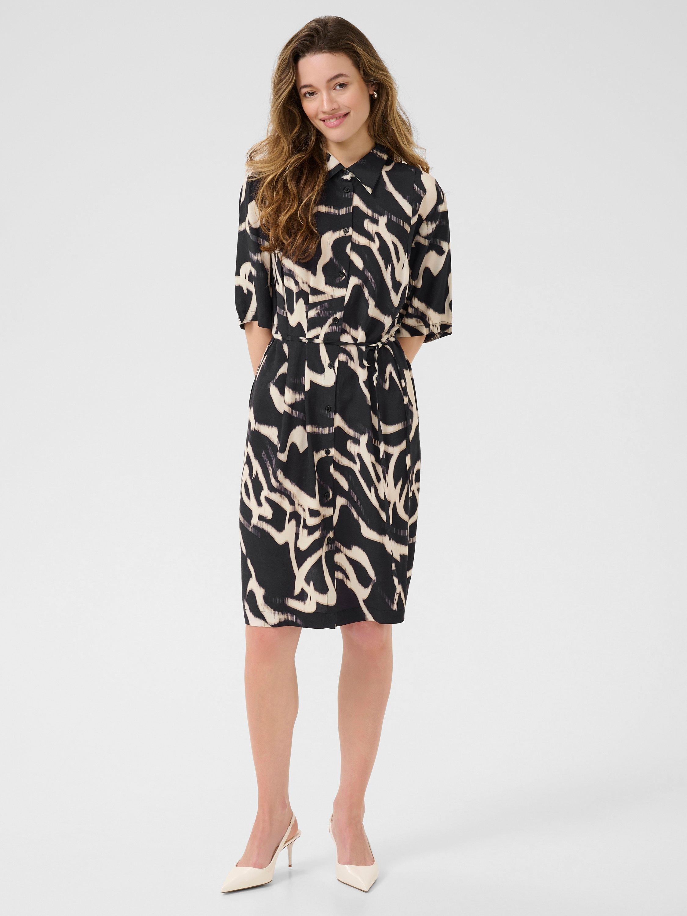 Product image 3 of 6, which shows KAFFE KAmartha Shirt Dress, Multi, 8