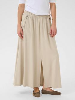 KAFFE KAsonja Maxi Skirt, Feather Gray, Feather Gray