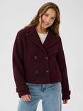 KAFFE Anne Boucle Jacket, Mid Red