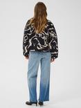 KAFFE Kayla Abstract Quilted Jacket, Black/Multi